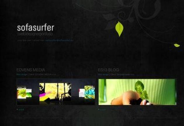 SofaSurfer webdesigner portfolio