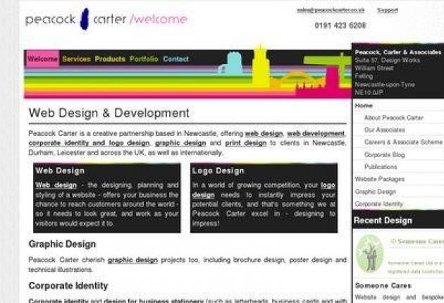 Peacock Carter Web Design