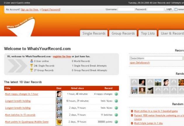 WhatsYour Record