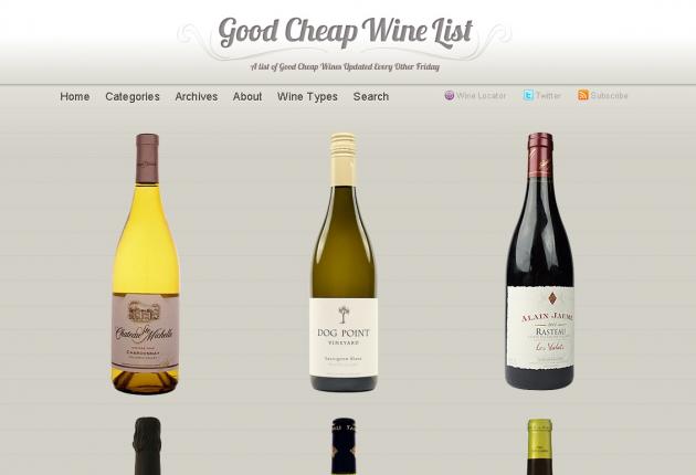 Good Cheap Wine List