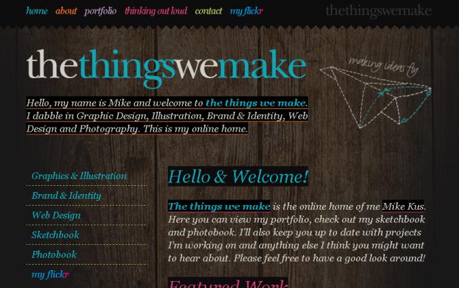 The things we make