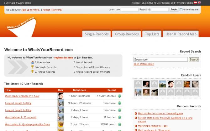 WhatsYour Record