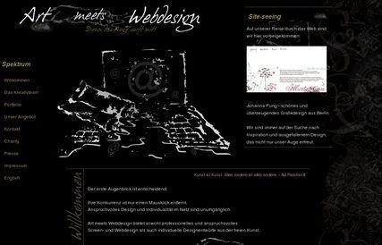 Art meets Web design