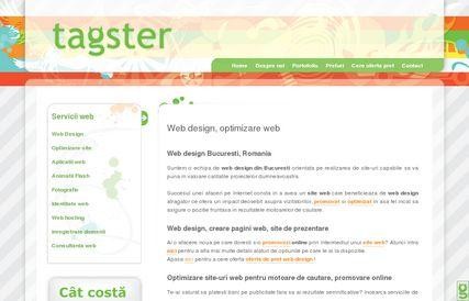 Tagster web design