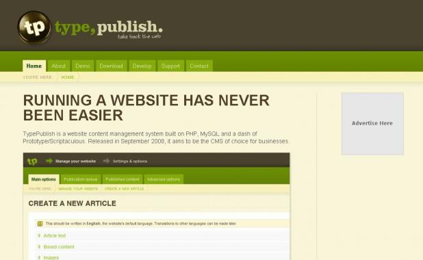 TypePublish CMS