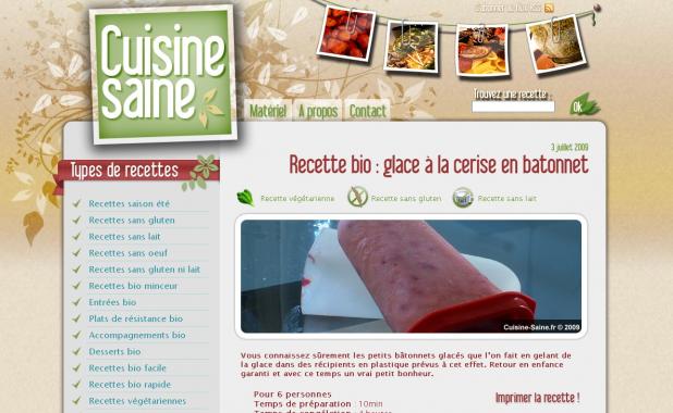 Cuisine saine