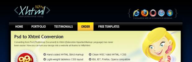 Screenshot Nifty Xhtml