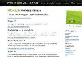 Paul Dixon web design