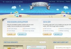 web design beach