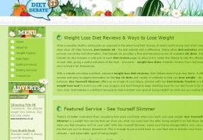 Diet Debate - Weight Loss Diet Reviews