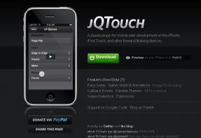 jQTouch