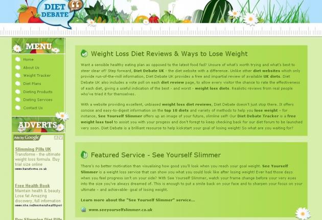 Diet Debate - Weight Loss Diet Reviews