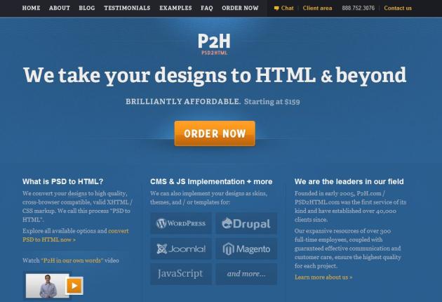 PSD to HTML