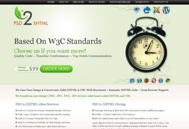 PSD 2 XHTML