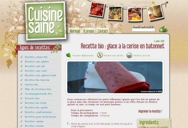 Cuisine saine