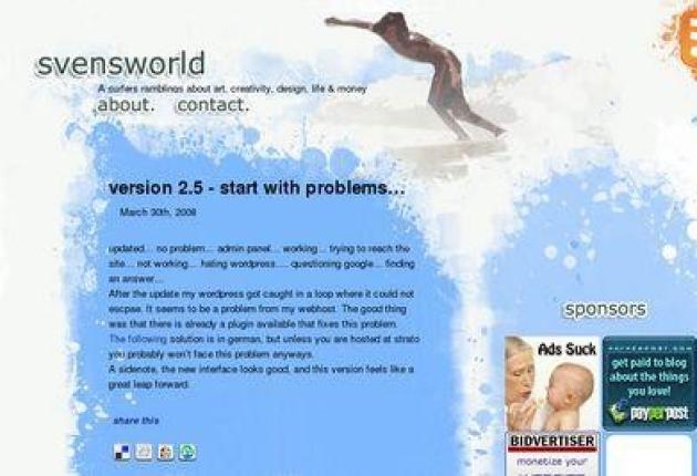 svensworld - surfing and creativity