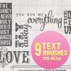 Free Resource: Text Brushes for Designers