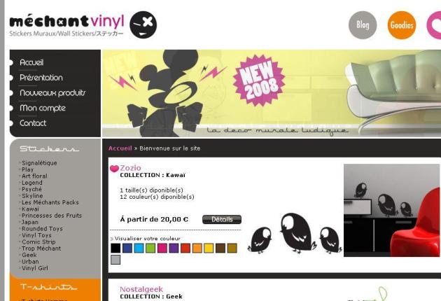 Mechant Vinyl : wall stickers