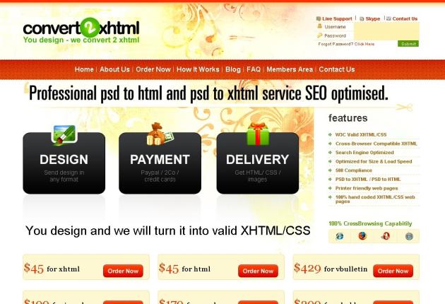 Convert 2 Xhtml