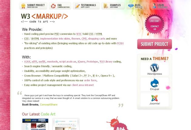 W3 MARKUP