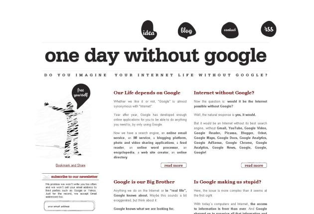 One Day Without Google