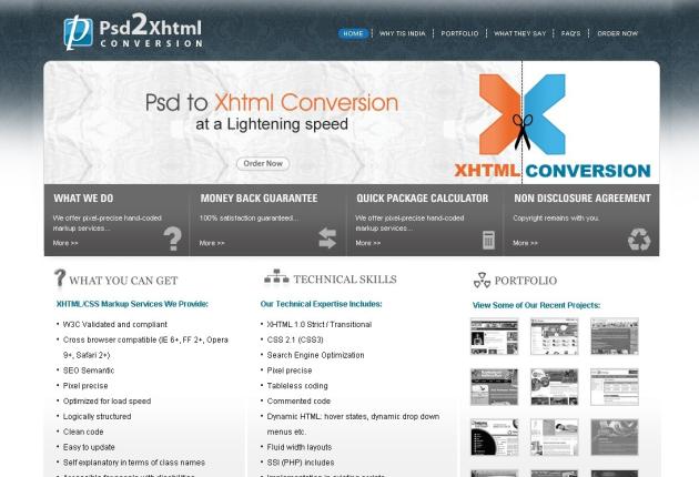 PSD to XHTML Conversion